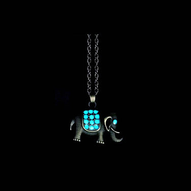 Glow Elephant  Necklace